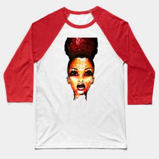 Positive Attitude Natural Hair Puff Diva Baseball T-Shirt